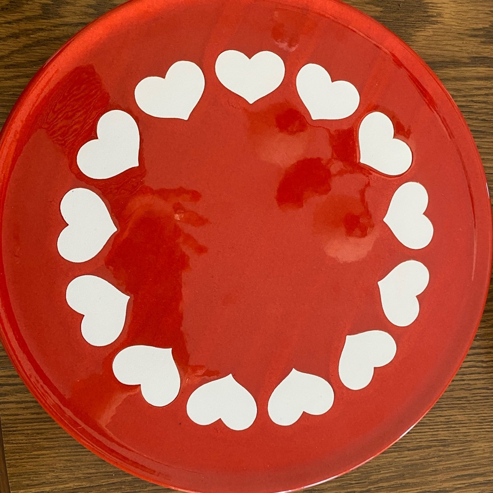 Waechtersbach Valentine's Cake dish/Platter (Made in Germany)